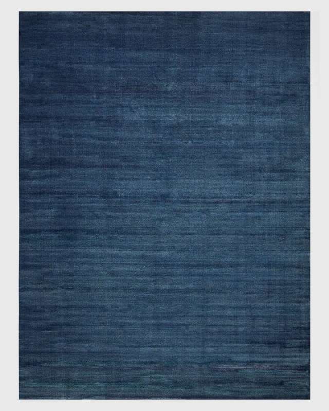 Pavia Hand-Loomed Navy Rug, 9' x 12'